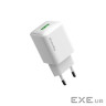 Зарядний пристрій ColorWay USB QC3.0 18W white (CW-CHS063Q-WT)