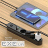Мережевий фільтр COLORWAY CW-CHE44PDB Black, 4 розетки, 1xUSB-C, 3xUSB, 2м