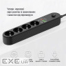 Мережевий фільтр COLORWAY CW-CHE44PDB Black, 4 розетки, 1xUSB-C, 3xUSB, 2м