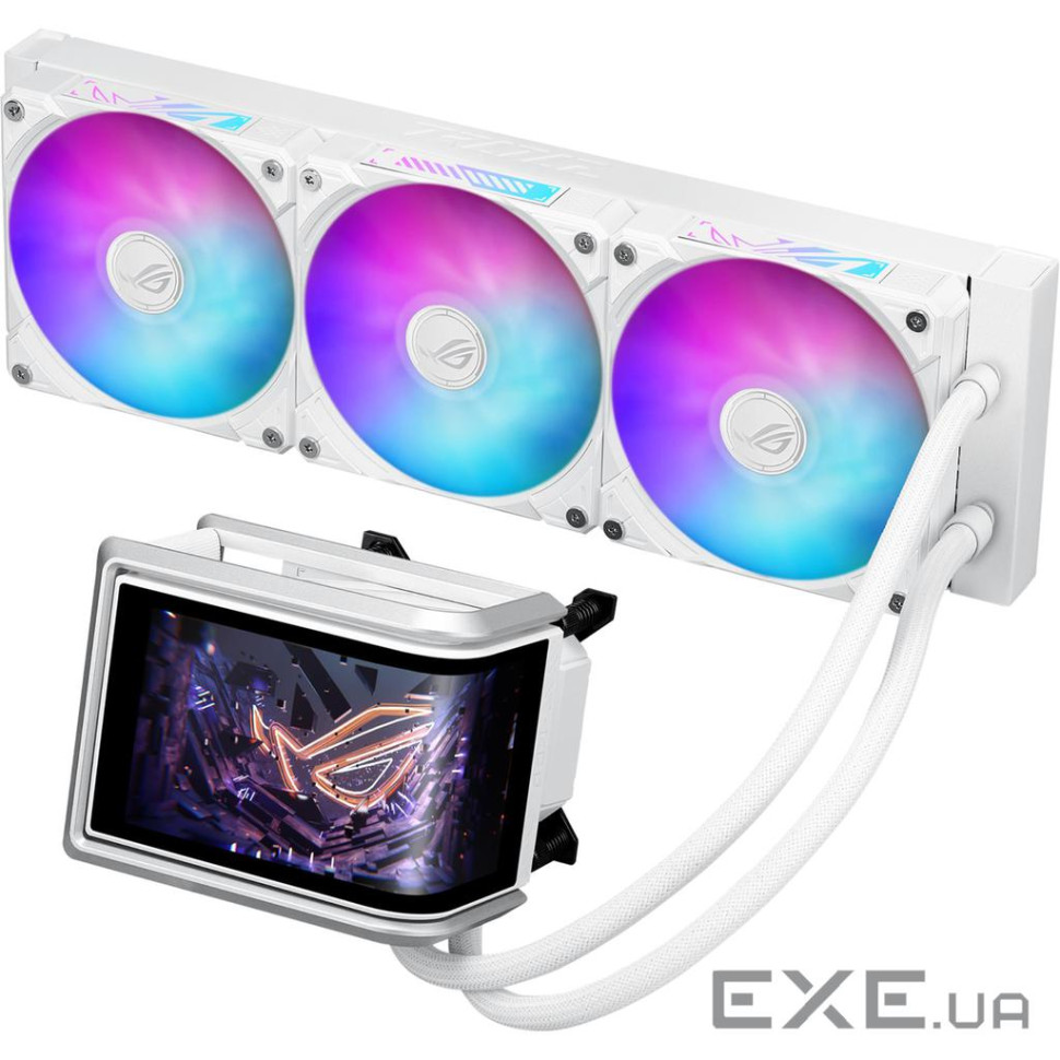 Система водяного охлаждения Asus ROG Ryuo IV 360 ARGB White (90RC01N2-B0EAY0), Intel: 1851/1700/1200