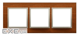 Рамка Premium NATURE 3x, дерево золотой орех (DRN3/86)