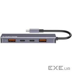 CANYON hub DS-18 5in1 USB-C Grey (CNS-TDS18)
