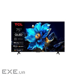 Телевізор 75 TCL QLED 4K 60Hz Smart Google TV Black (75P71K)