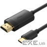 Кабель USB 2.0 Type-C M - HDMI M, 2.0m 4K 60 Гц PVC Black Vention (CRIBH)