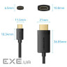 Кабель USB 2.0 Type-C M - HDMI M, 2.0m 4K 60 Гц PVC Black Vention (CRIBH)