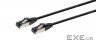Патч-корд 7.5м, S/FTP, cat 8, літій , 50u", CU, AWG 27, LSZH, black Cablexpert (PP8-LSZHCU-BK-7.5M)
