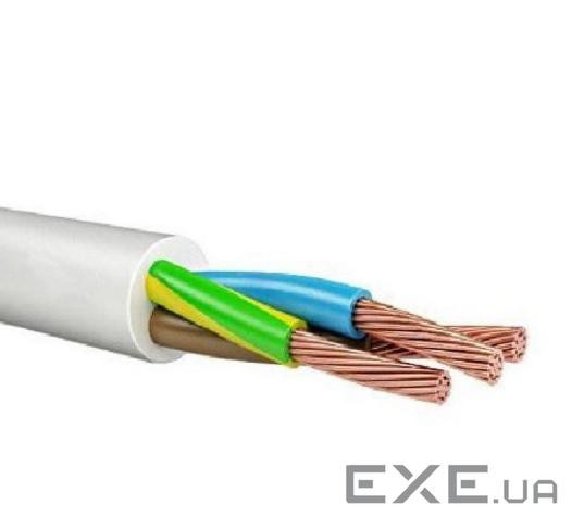 Кабель Одескабель ПВСм 2 * 4,0 + 1 * 4,0 ціна за метр (бух.100м) білий (5275 100м)