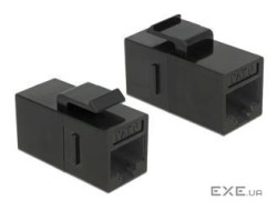 З'єднувач кабелів Delock RJ45 UTP6 F/F,Keystone 1:1 Gold (70.08.6381-100)