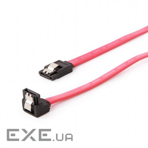 Кабель для передачі даних SATA III 0.8m Cablexpert (CC-SATAM-DATA90-0.8M)