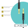 Кабель мультимедійний 3.5mm M to 3.5mm M 1.0m black Piko (1283126489150)