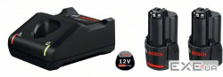 Акумулятор до електроінструменту Bosch набір 2 x GBA 12V 2.0 Aч + ЗП GAL 12V-41 (1.600.A01.9R8)