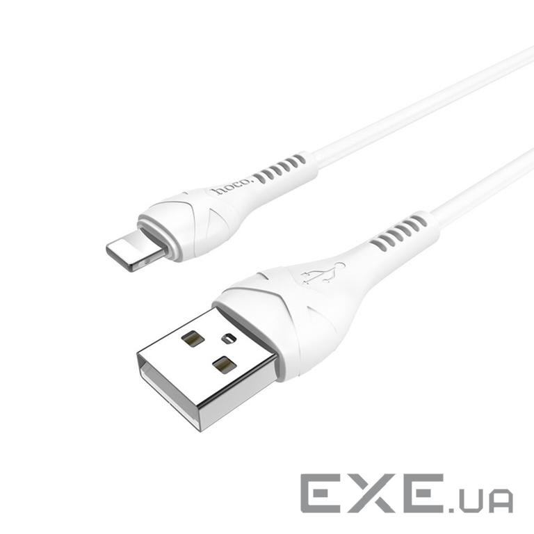 Кабель HOCO X37 Cool Power USB-A to Lightning 1м White (6931474710499)