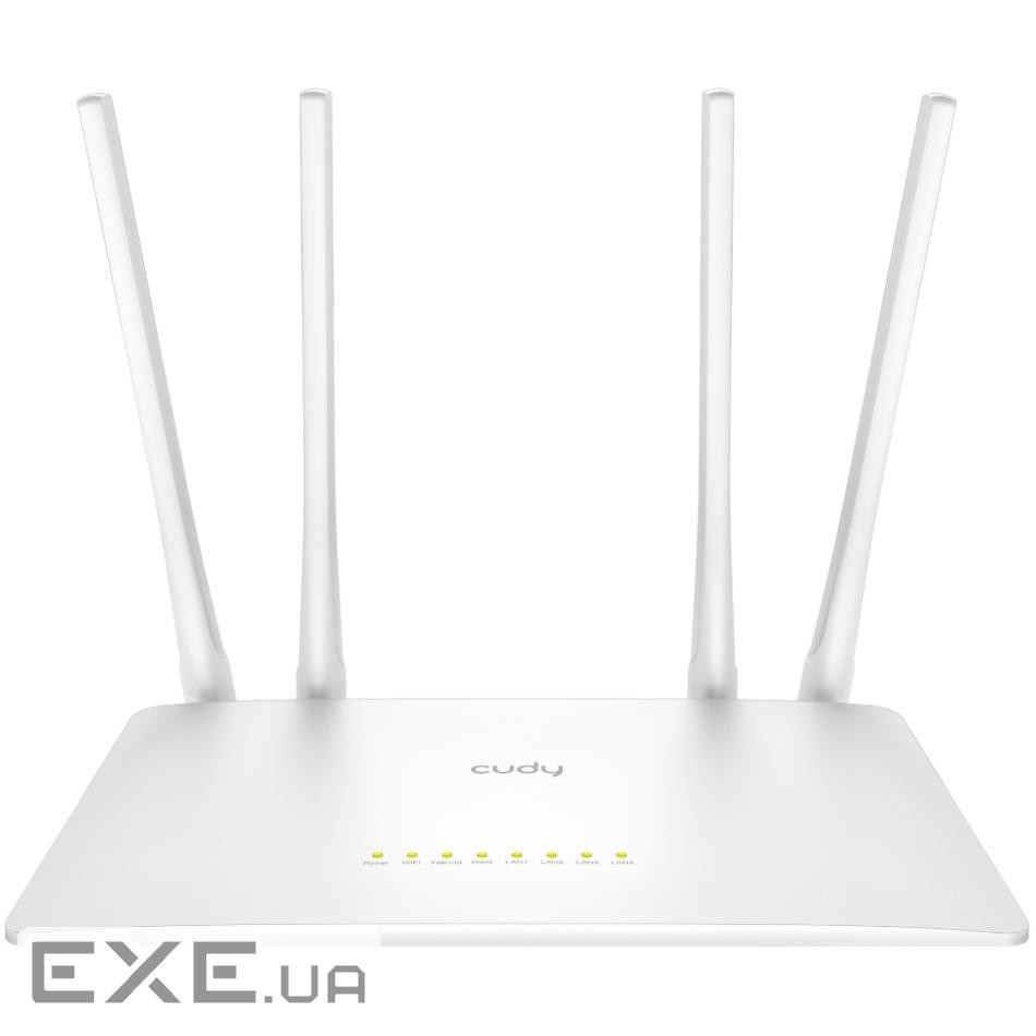 Маршрутизатор Cudy WR300S, Wi-Fi, 802.11b/g/n, 300Mbps 2.4GHz, 5&times;10/100Mbps, 4&times;5dBi an, WiFi, IPv6