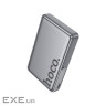Батарея універсальна HOCO 10000mAh Sunlight PD/20W Magnetic with stand Metal Grey (Q36A / 714987)