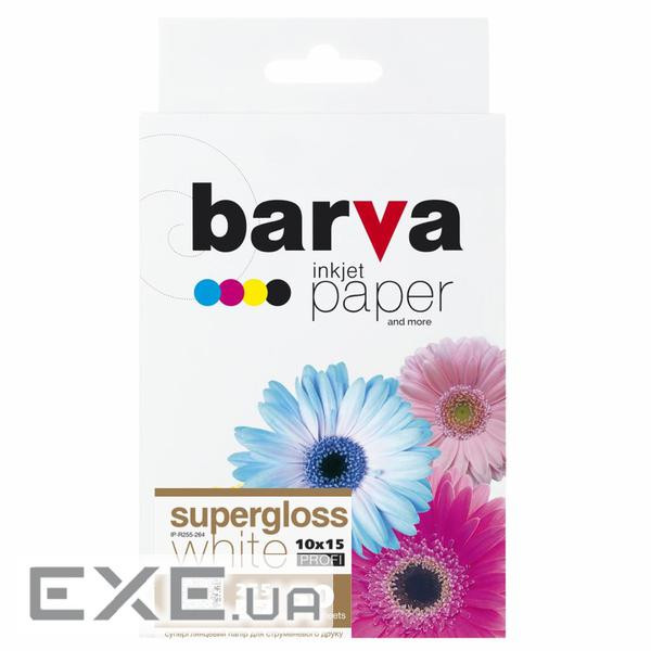 Фотопапір Barva 10x15, 255 g/m2, PROFI, 50арк, supergloss (R255-264)