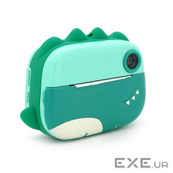 Дитячий фотоапарат M05 з функцією миттєвого термодруку Зелений Динозавр, 2 камери, IP (YT-M05-Green)