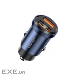 Зарядний пристрій Essager 2xUSB 30W blue (ECC2A-TL03)
