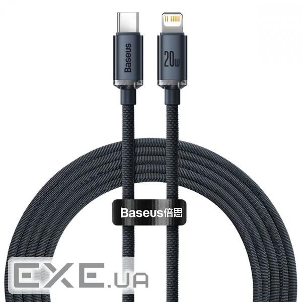 Кабель BASEUS Crystal Shine Series Fast Charging Data Cable Type-C to iP 20W 2м Black (CAJY000301)