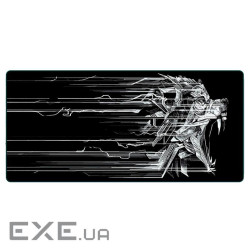 Коврик 300*700 тканинний Ghost Wolf з боковою прошивкою, товщина 2 мм, Black, Пакет (GW300-700)