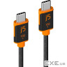 Кабель j5create JUCX25L18-N, преміум якість, USB 2.0, C-тато/C-тато,1.8 м.