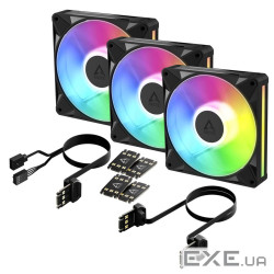 Набір із трьох вентиляторів для корпусу 120MM BioniX P12 A-RGB 3-PACK ACFAN00337A ARCTIC