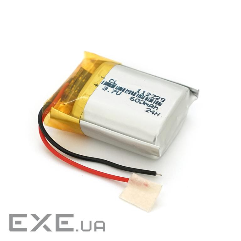 Літій-полімерний акумулятор 11*22*29mm (Li-ion 3.7В 600мА&middot,год) (112229) ) (112229)