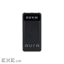 Батарея універсальна AURA NRG10 10000 mAh Black (PBANRG10B)