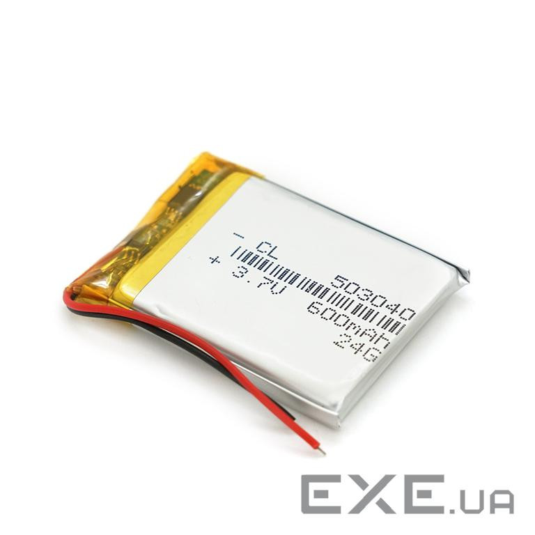 Літій-полімерний акумулятор 5*30*40mm (Li-ion 3.7В 550мА&middot,год) (503040) ) (503040)