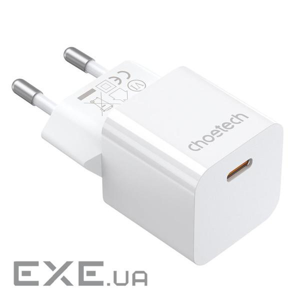 Мережевий зарядний пристрій Choetech (1USBх 3A) White (PD5010)