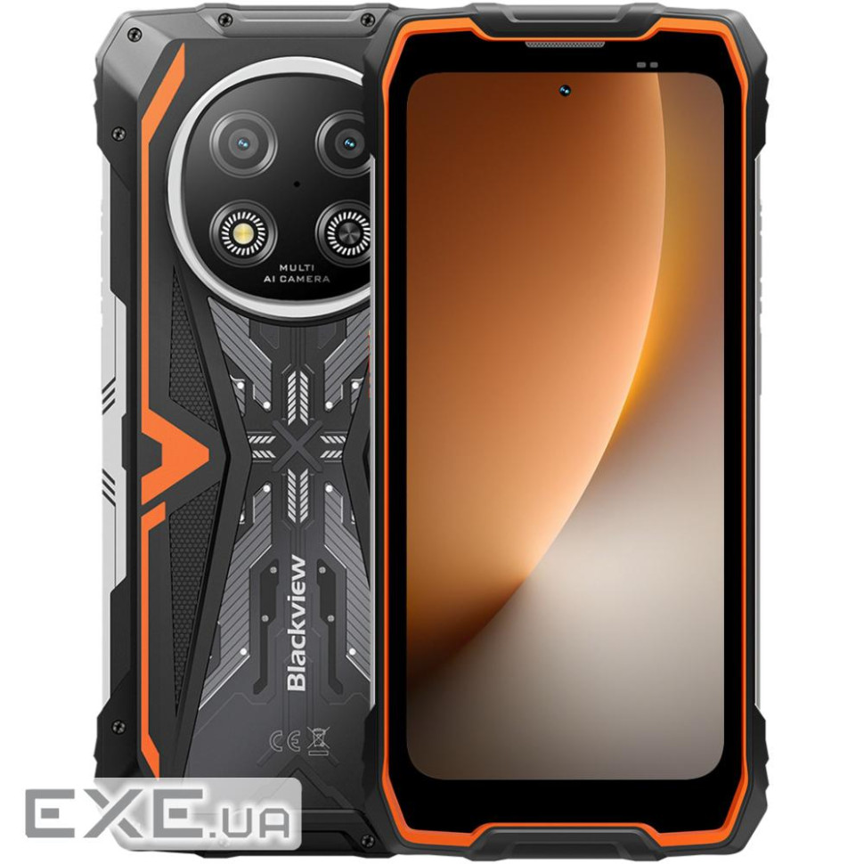 Смартфон Blackview ROCK 2 6.67" HD+ /8GB/256GB/ T8100 /15000mAh / 16+13Мп /IP69K/O (ROCK_2_8_265_OR)