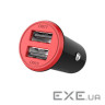 Зарядний пристрій ColorWay 2USB AUTO ID 3.4A (17W) red/black (CW-CHA026-BK)