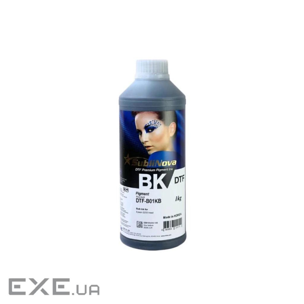 Чорнило InkTec Epson DTF Premium 1L, pigmented black (DTF-B01KB)