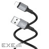 Кабель BOROFONE BX83 iP Famous silicone charging data cable Black (6974443386356)