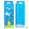 Кабель BOROFONE BX83 iP Famous silicone charging data cable Black (6974443386356)