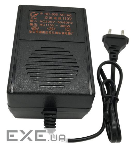 Перетворювач напруги трансформаторний 300W Input 220 V / Output 110V, + універсальна р (HC-005-300W)