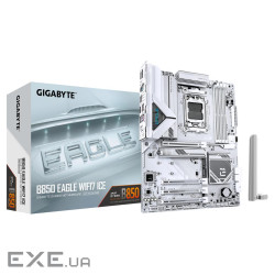 Материнська плата GIGABYTE B850 Eagle WiFi7 Ice (B850 EAGLE WF7 ICE)
