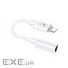 Перехідник SkyDolphin AU02 Lightning - 3.5 мм (M/F) White (SDADPT-00017)