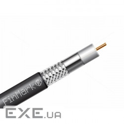 Кабель телевізійний FinMark RG-6, биметалл (CCS), 305м, black (F660BV/305 black)