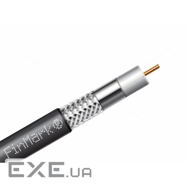 Кабель телевізійний FinMark RG-6, биметалл (CCS), 305м, black (F660BV/305 black)
