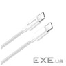 Дата кабель USB-C to USB-C 1.0m 5A 100W white ColorWay (CW-CBPDCC058-WT)