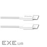Дата кабель USB-C to USB-C 1.0m 5A 100W white ColorWay (CW-CBPDCC058-WT)