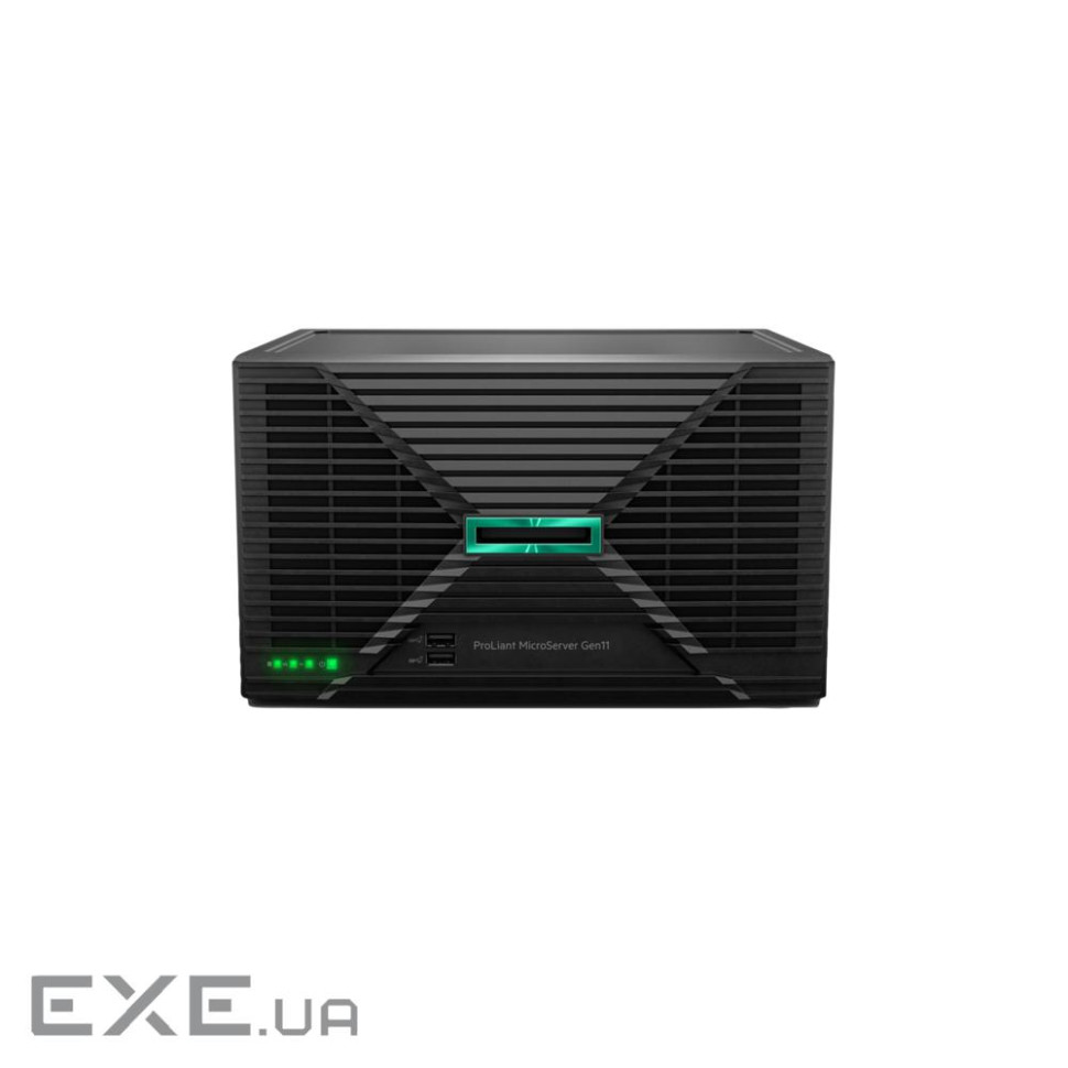Сервер HPE MicroServer Gen11 E-2434 3.4GHz/4-core/P1, 32GB-U, 4LFF-NHP, 2x4TB HDD, 180W (P75207-425)