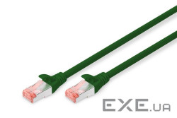 Патч-корд 0.5м , CAT 6 S-FTP, AWG 27/7, LSZH, green Digitus (DK-1644-005/G)