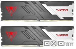 Модуль пам'яті PATRIOT Viper Venom Black Matte DDR5 6600MHz 32GB Kit 2x16GB (PVV532G660C34K)