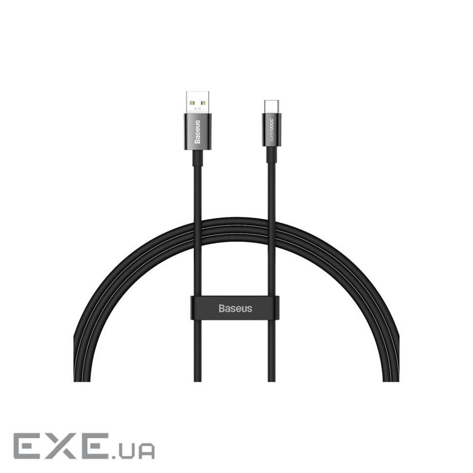 Дата кабель USB 2.0 AM to USB-C 1.0m Superior Fast Charging 60W black Baseus (CAYS000901)