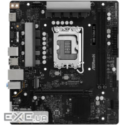 AsRock H810M-H (1851/H810, 2*DDR5, PCIex16, HDMI, 4xSATA, M.2, Glan, 7.1ch, mATX)