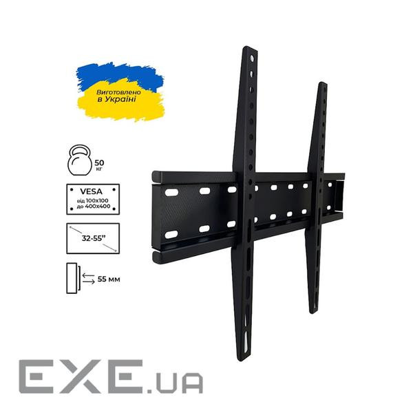 Кріплення для телевізора настінне TV40F, 32"-55" д о 50 кг, VESA від 100x100 до 400x40 (TV40F Black) 400x40 (TV40F Black