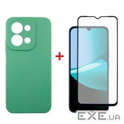 Чeхол-накладка Dengos Soft для Xiaomi Redmi 15C Mint (DG-KM-167) + защитное стекло