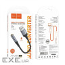Аудiокабель HOCO LS36 Fresh external sound card USB to 3.5 Black (6942007608879)