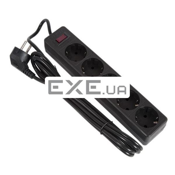 Мережевий фільтр-подовжувач Defender ES 3m 5 роз. black (99485)